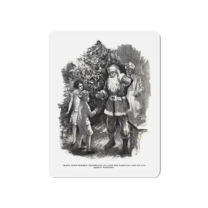 Santa Claus Sahib (2), St. Nicholas magazine, January 1927 (Magazine Illustration) Refrigerator Magnet - The Sticker Space
