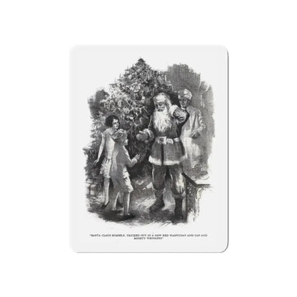 Santa Claus Sahib (2), St. Nicholas magazine, January 1927 (Magazine Illustration) Refrigerator Magnet - The Sticker Space