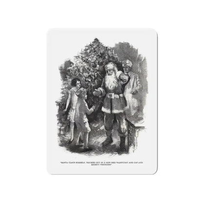 Santa Claus Sahib (2), St. Nicholas magazine, January 1927 (Magazine Illustration) Refrigerator Magnet - The Sticker Space