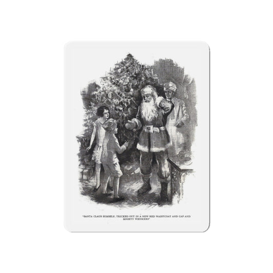 Santa Claus Sahib (2), St. Nicholas magazine, January 1927 (Magazine Illustration) Refrigerator Magnet-6 × 6"-The Sticker Space