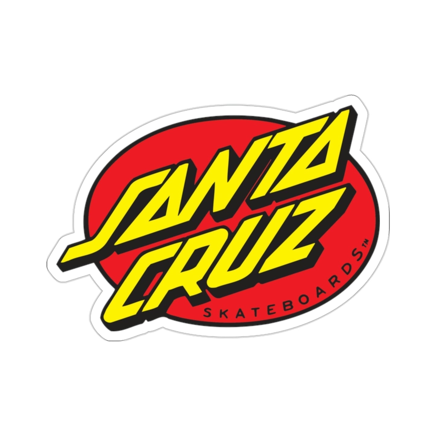 Santa Cruz Logo STICKER Vinyl Die-Cut Decal-2 Inch-The Sticker Space