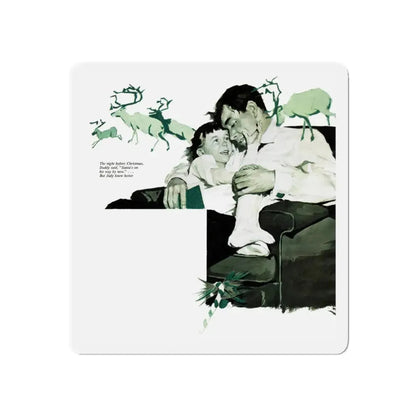 Santa's Last Trip, The American Magazine, December 1952 (Magazine Illustration) Refrigerator Magnet - The Sticker Space