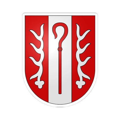 SantAbbondio-coat of arms (Switzerland) (Coat of Arms) STICKER Vinyl Kiss-Cut Decal 4 Inch White - The Sticker Space