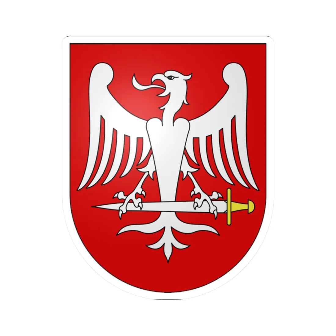 SantAntonino-coat of arms (Switzerland) (Coat of Arms) STICKER Vinyl Kiss-Cut Decal 2 Inch White - The Sticker Space