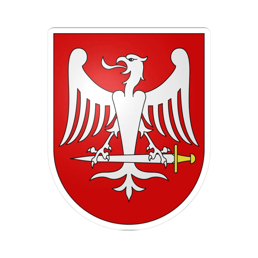 SantAntonino-coat of arms (Switzerland) (Coat of Arms) STICKER Vinyl Kiss-Cut Decal 3 Inch White - The Sticker Space