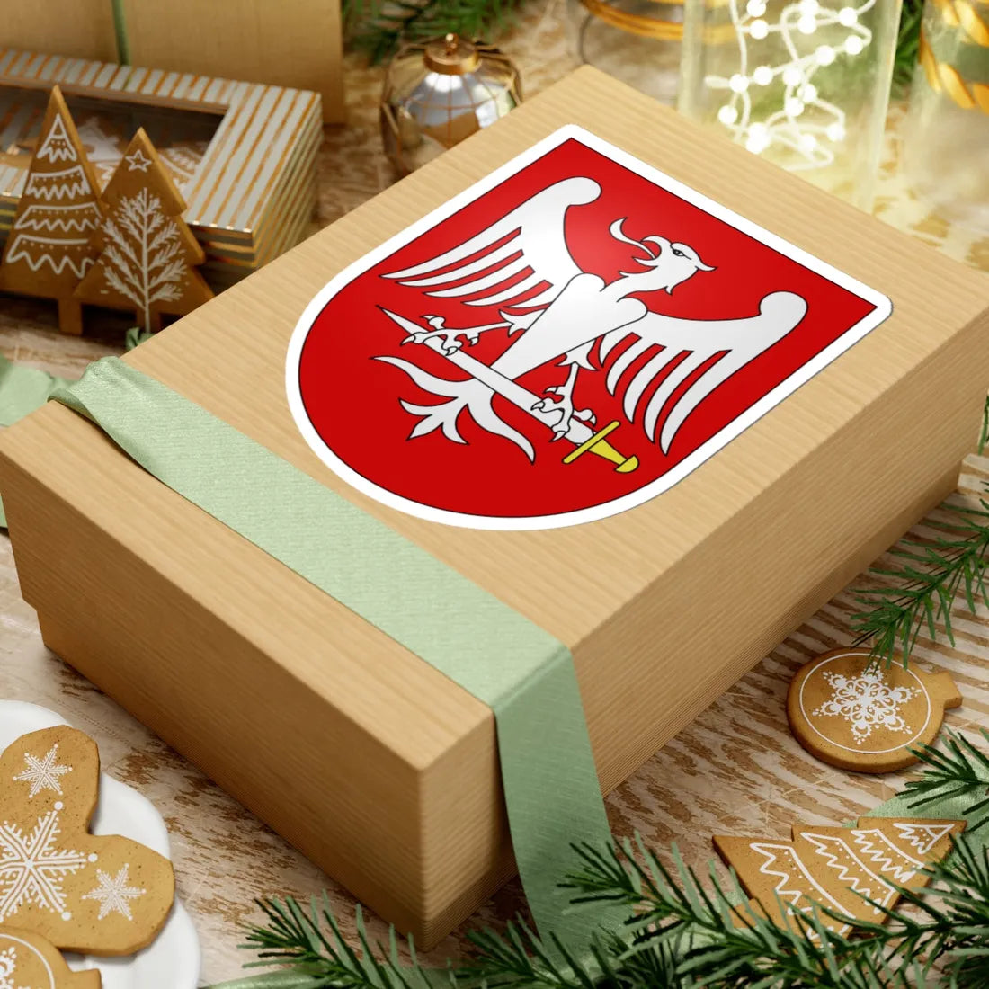 SantAntonino-coat of arms (Switzerland) (Coat of Arms) STICKER Vinyl Kiss-Cut Decal - The Sticker Space