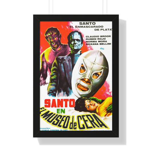 SANTO IN THE WAX MUSEUM (2) 1963 - Framed Movie Poster-16″ x 24″-The Sticker Space