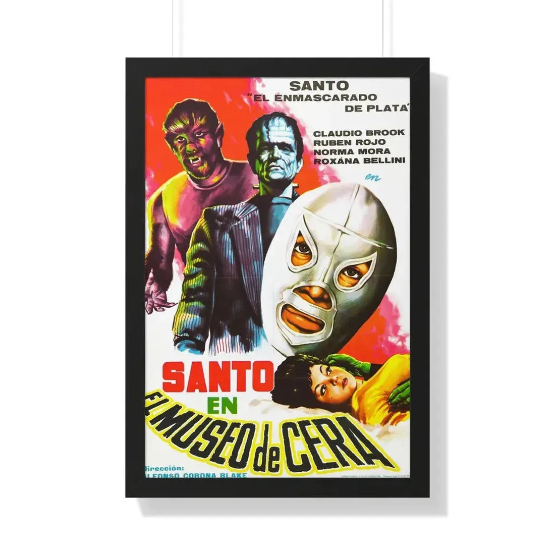 SANTO IN THE WAX MUSEUM (2) 1963 - Framed Movie Poster - The Sticker Space