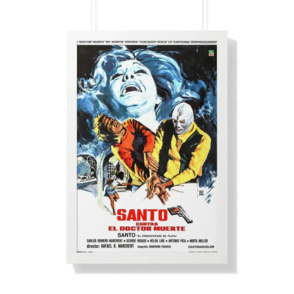 SANTO VS DOCTOR DEATH 1973 - Framed Movie Poster - The Sticker Space