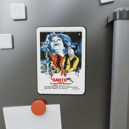 SANTO VS DOCTOR DEATH 1973 Movie Poster - Refrigerator Magnet-The Sticker Space