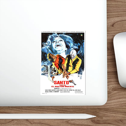 SANTO VS DOCTOR DEATH 1973 Movie Poster STICKER Vinyl Die-Cut Decal-The Sticker Space