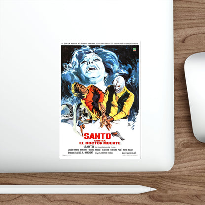 SANTO VS DOCTOR DEATH 1973 Movie Poster STICKER Vinyl Die-Cut Decal-The Sticker Space