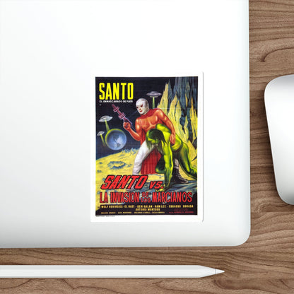 SANTO VS THE MARTIAN INVASION 1967 Movie Poster STICKER Vinyl Die-Cut Decal-The Sticker Space