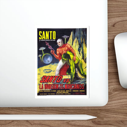 SANTO VS THE MARTIAN INVASION 1967 Movie Poster STICKER Vinyl Die-Cut Decal-The Sticker Space