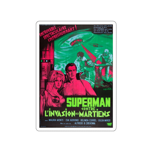 SANTO VS THE MARTIAN INVASION (2) 1967 Movie Poster STICKER Vinyl Die-Cut Decal-White-The Sticker Space