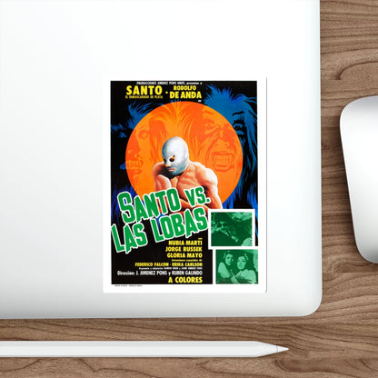 SANTO VS THE SHE WOLVES 1976 Movie Poster STICKER Vinyl Die-Cut Decal-The Sticker Space