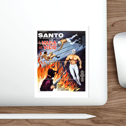 SANTO VS THE VICE MAFIA 1971 Movie Poster STICKER Vinyl Die-Cut Decal-The Sticker Space