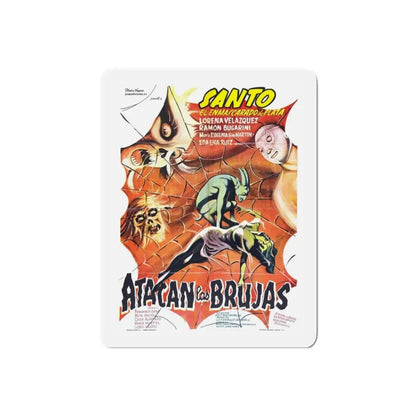 SANTO VS THE WITCHES 1968 Movie Poster - Refrigerator Magnet - The Sticker Space