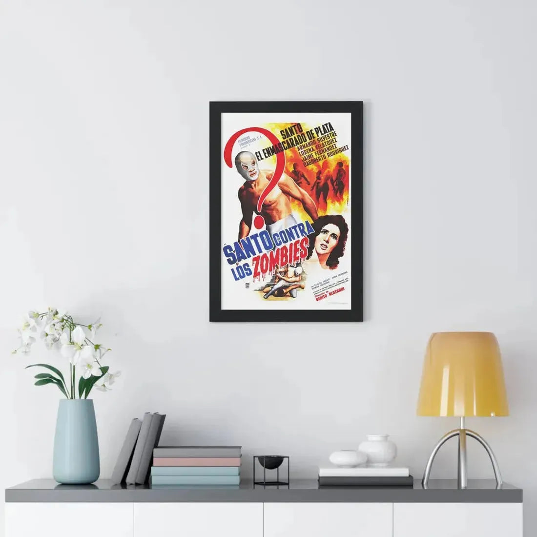 SANTO VS THE ZOMBIES 1961 - Framed Movie Poster - The Sticker Space