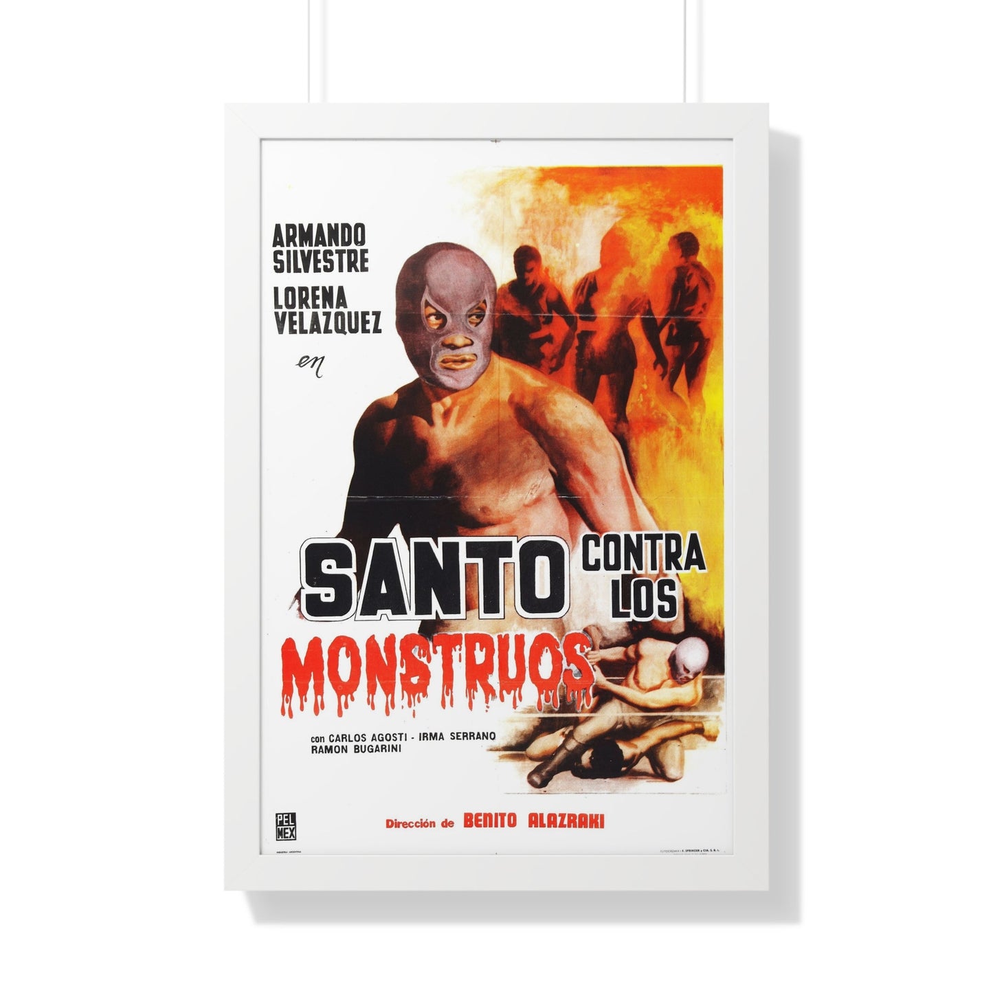 SANTO VS THE ZOMBIES (3) 1961 - Framed Movie Poster-20" x 30"-The Sticker Space