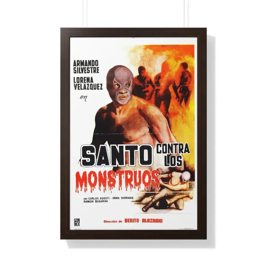 SANTO VS THE ZOMBIES (3) 1961 - Framed Movie Poster - The Sticker Space