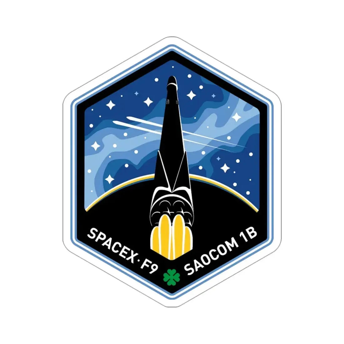 SAOCOM 1B (SpaceX) STICKER Vinyl Die-Cut Decal 3 Inch - The Sticker Space