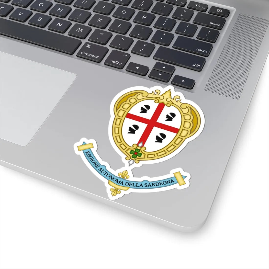 Sardegna-Stemma (Italy) (Coat of Arms) STICKER Vinyl Kiss-Cut Decal - The Sticker Space