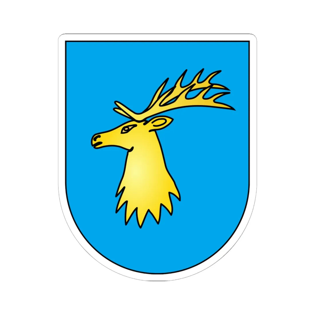 Sarentino-Stemma (Italy) (Coat of Arms) STICKER Vinyl Kiss-Cut Decal 6 Inch White - The Sticker Space