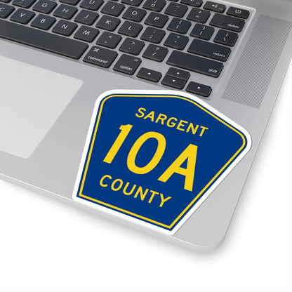 Sargent County Route 10A ND (North Dakota) (Road Sign) STICKER Vinyl Kiss-Cut Decal - The Sticker Space