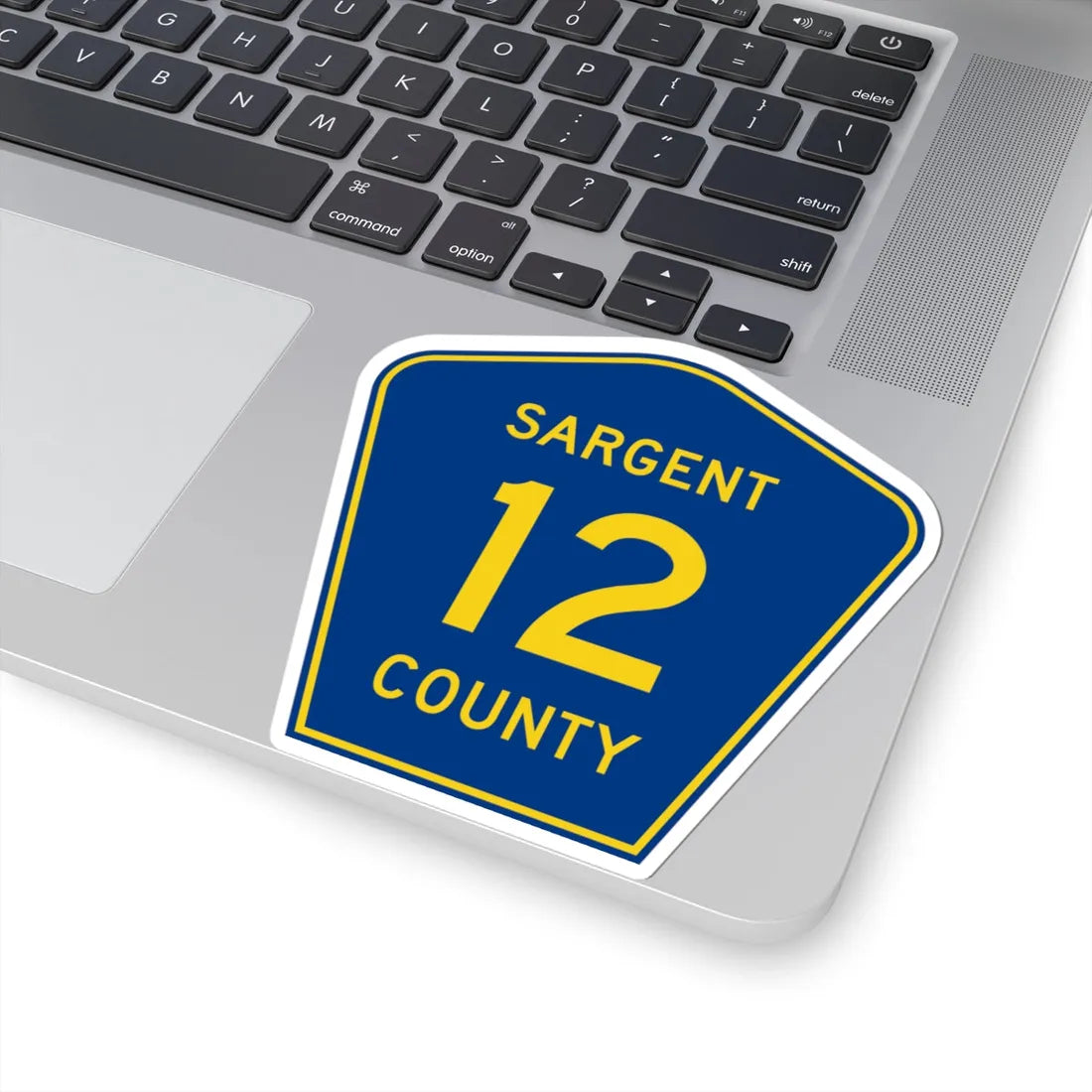 Sargent County Route 12 ND (North Dakota) (Road Sign) STICKER Vinyl Kiss-Cut Decal - The Sticker Space