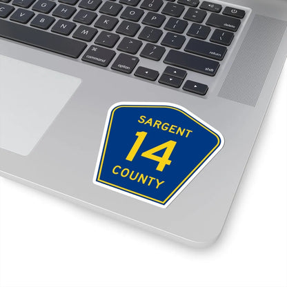 Sargent County Route 14 ND (North Dakota) (Road Sign) STICKER Vinyl Kiss-Cut Decal - The Sticker Space