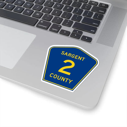 Sargent County Route 2 ND (North Dakota) (Road Sign) STICKER Vinyl Kiss-Cut Decal - The Sticker Space