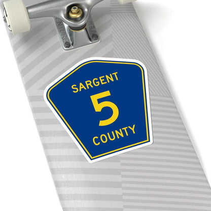 Sargent County Route 5 ND (North Dakota) (Road Sign) STICKER Vinyl Kiss-Cut Decal - The Sticker Space