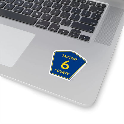 Sargent County Route 6 ND (North Dakota) (Road Sign) STICKER Vinyl Kiss-Cut Decal - The Sticker Space