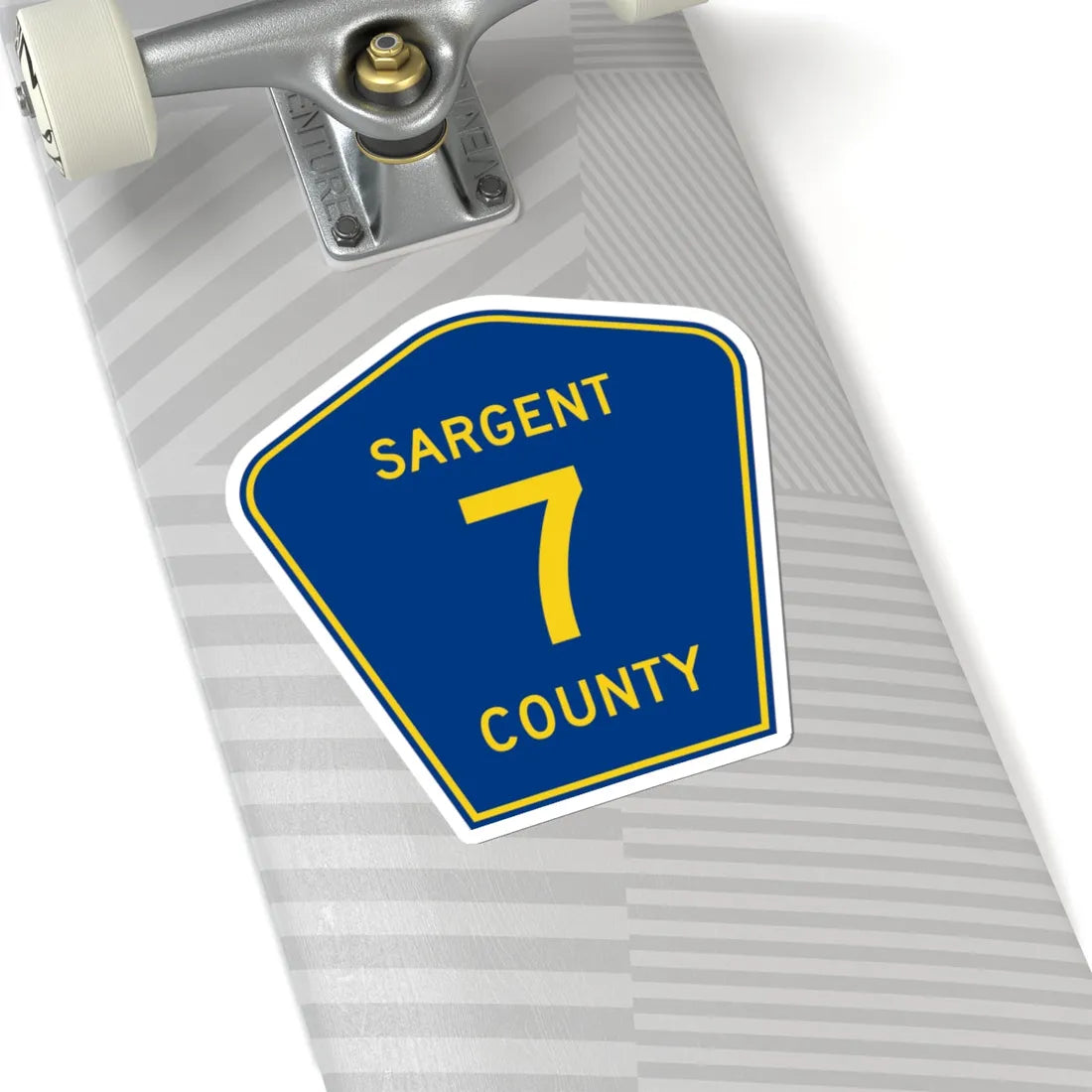 Sargent County Route 7 ND (North Dakota) (Road Sign) STICKER Vinyl Kiss-Cut Decal - The Sticker Space