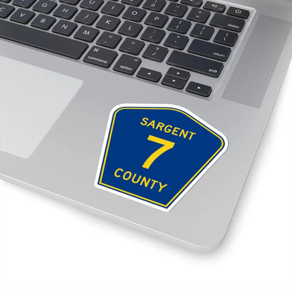 Sargent County Route 7 ND (North Dakota) (Road Sign) STICKER Vinyl Kiss-Cut Decal - The Sticker Space