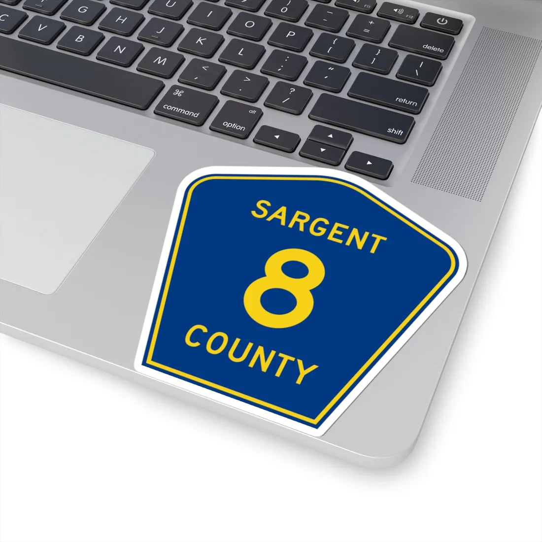 Sargent County Route 8 ND (North Dakota) (Road Sign) STICKER Vinyl Kiss-Cut Decal - The Sticker Space