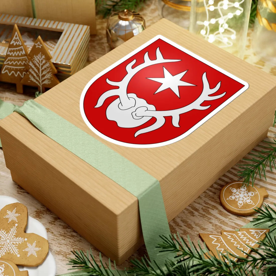 Sarnen-coat of arms (Switzerland) (Coat of Arms) STICKER Vinyl Kiss-Cut Decal - The Sticker Space