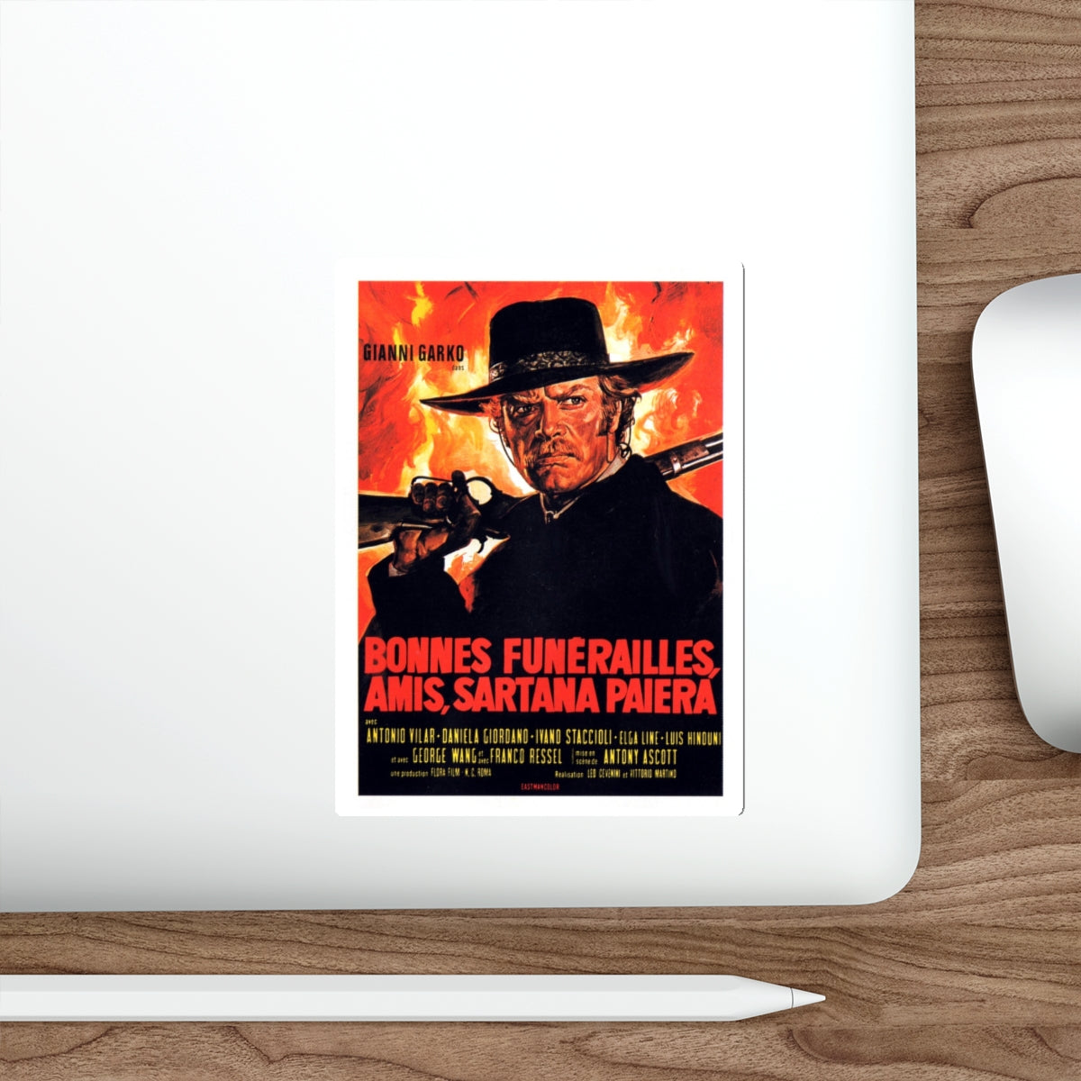 SARTANA WILL PAY 1970 Movie Poster STICKER Vinyl Die-Cut Decal-The Sticker Space