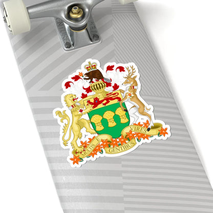 Saskatchewan coat of arms (Canada) (Coat of Arms) STICKER Vinyl Kiss-Cut Decal - The Sticker Space