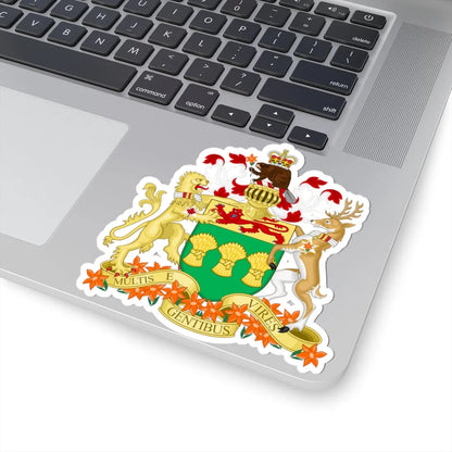Saskatchewan coat of arms (Canada) (Coat of Arms) STICKER Vinyl Kiss-Cut Decal - The Sticker Space