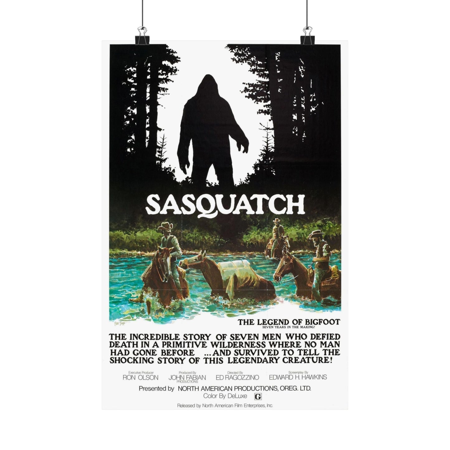 SASQUATCH 1976 - Paper Movie Poster-12″ x 18″-The Sticker Space