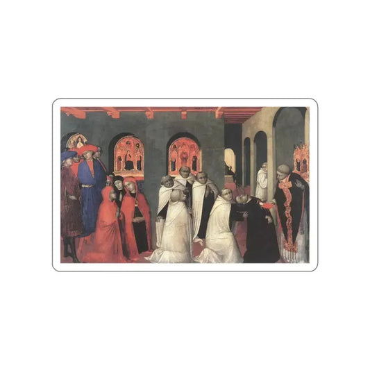 SASSETTA - Miracle of the Eucharisty (Artwork) STICKER Vinyl Die-Cut Decal White Die-Cut 2 Inch - The Sticker Space