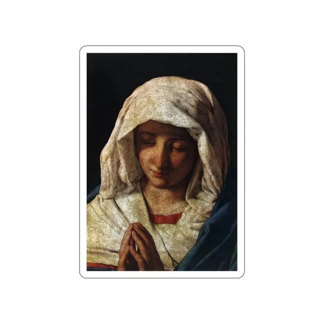 SASSOFERRATO - Madonna at Prayer2 (Artwork) STICKER Vinyl Die-Cut Decal - The Sticker Space