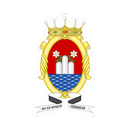 Sassuolo-Stemma (Italy) (Coat of Arms) STICKER Vinyl Kiss-Cut Decal 2 Inch White - The Sticker Space