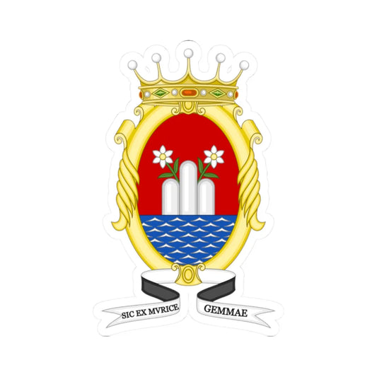 Sassuolo-Stemma (Italy) (Coat of Arms) STICKER Vinyl Kiss-Cut Decal 2 Inch White - The Sticker Space