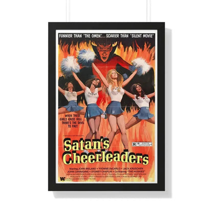 SATAN'S CHEERLEADERS 1977 - Framed Movie Poster 20" x 30" Black - The Sticker Space