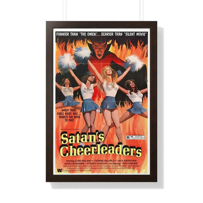 SATAN'S CHEERLEADERS 1977 - Framed Movie Poster - The Sticker Space