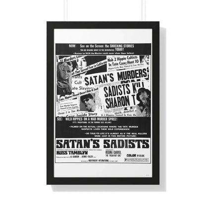 SATAN'S SADISTS 1969 - Framed Movie Poster - The Sticker Space