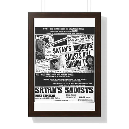 SATAN'S SADISTS 1969 - Framed Movie Poster - The Sticker Space